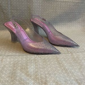 Melissa x Larroude Cinderella Pointed Toe Heels 38